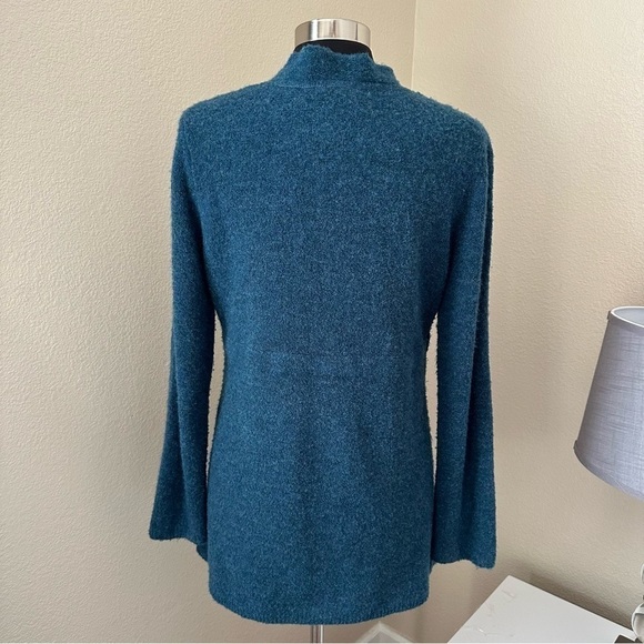 J Jill Deep V Neck Empire Waist Merino Wool Blend Sweater - Picture 7 of 11